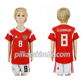 Koszulka Rosja Glushakov 8 Dziecięca Główna Mistrzostwa Świata 2018 - Koszulki Piłkarskie